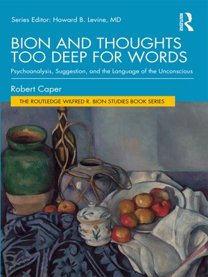 cover image of Bion and Thoughts Too Deep for Words